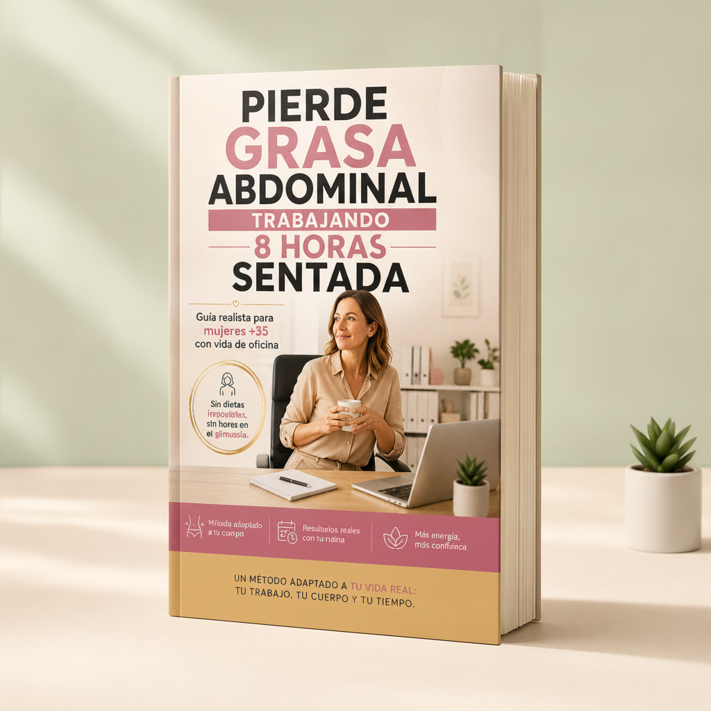 Ebook 'Pierde Grasa Abdominal Trabajando 8 Horas Sentada' — guía para mujeres +35 con vida de oficina